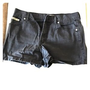 L.e.i. Vintage high waist black shorts